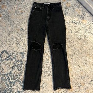 Abercrombie Ankle Straight Ultra High Rise Jean